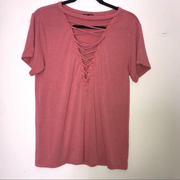 Express Tops - Express lace up shirt
